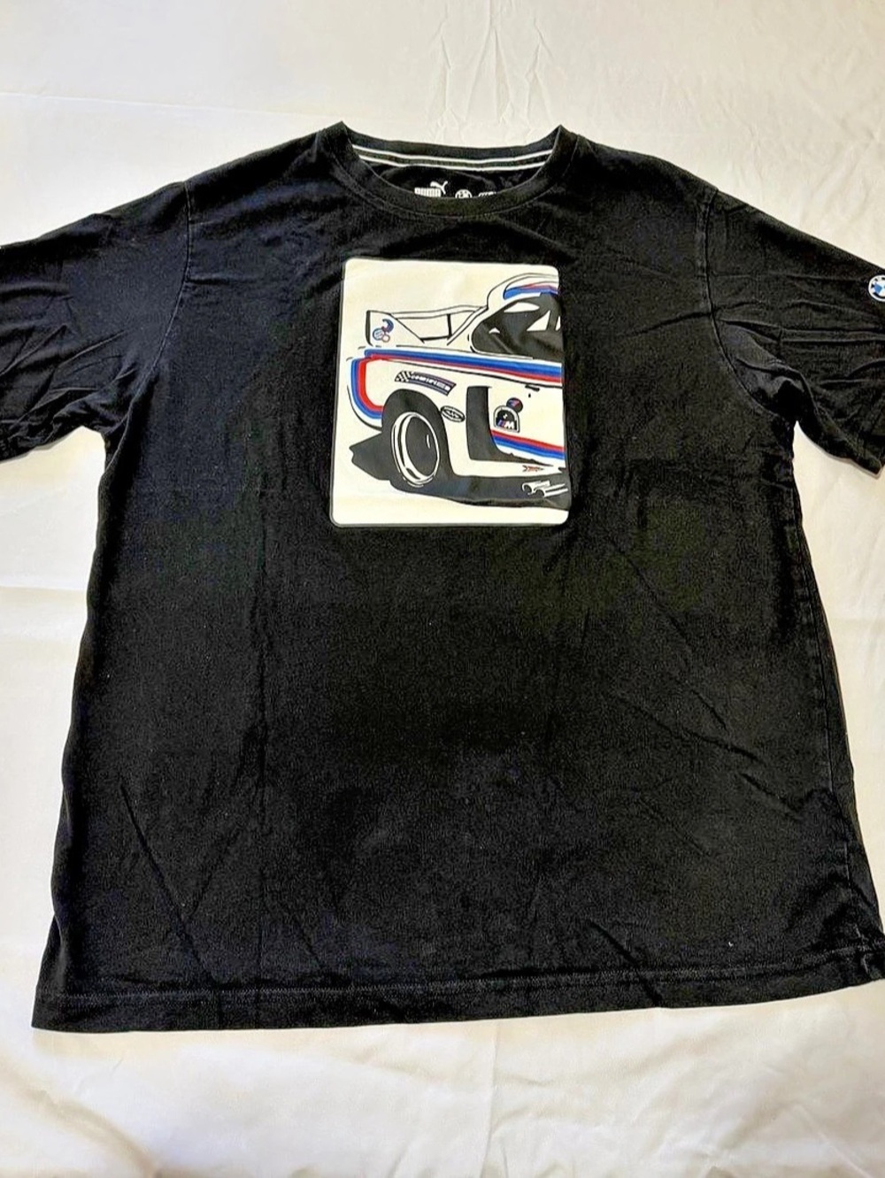 BMW Motorsport Graphic Short Sleeve Tee in Black Like New